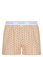 DSQUARED2 boxer fleuri à taille logo - Tons neutres