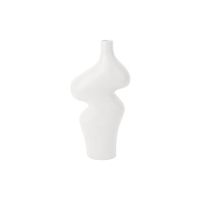 present time - Vase Organic Curves large polyresin white - thumbnail