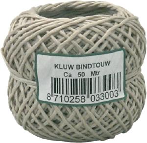 Vlas bindtouw 50 meter 2-draads 50 gram