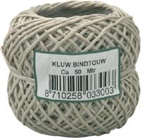 Vlas bindtouw 50 meter 2-draads 50 gram