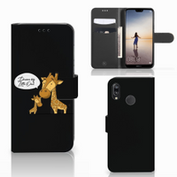 Huawei P20 Lite Leuk Hoesje Giraffe - thumbnail