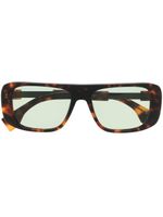 Marcelo Burlon County of Milan Eyewear lunettes de soleil Polygala à effet écaille de tortue - Marron - thumbnail