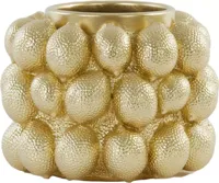 Light & Living vaas polyresin lemon 24.5x18cm goud