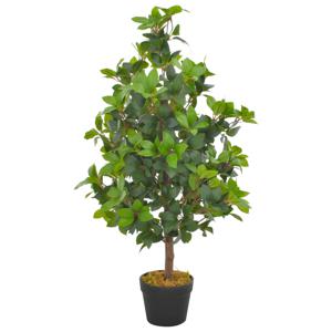 Kunstplant met pot laurierboom 90 cm groen
