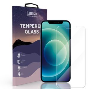 Lunso - Gehard Beschermglas - Full Cover Tempered Glass - iPhone 12 Mini