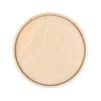 Mod Podge • round tray plywood