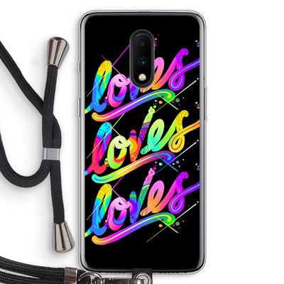 Loves: OnePlus 7 Transparant Hoesje met koord