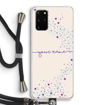Sterren: Samsung Galaxy S20 Plus Transparant Hoesje met koord