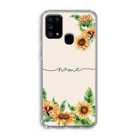 Zonnebloemen: Samsung Galaxy M31 Transparant Hoesje