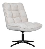 LABEL51 Draaifauteuil 'Vince' Elite stof, kleur Naturel
