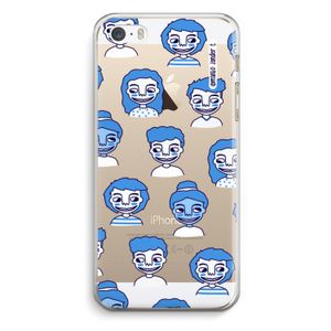 Gezichtjes: iPhone 5 / 5S / SE Transparant Hoesje