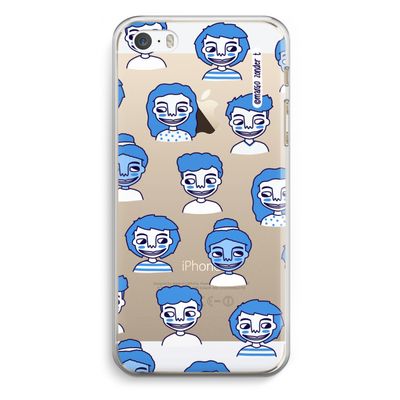 Gezichtjes: iPhone 5 / 5S / SE Transparant Hoesje