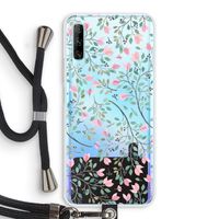 Sierlijke bloemen: Huawei P Smart Pro Transparant Hoesje met koord