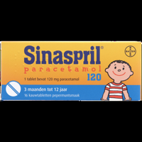 Sinaspril Paracetamol kauwtabletten 120 mg, 16 stuks bij Jumbo