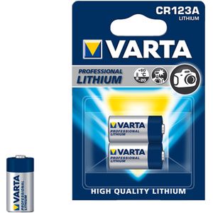 VARTA Lithium Cylindrical CR123A batterij 2 stuks