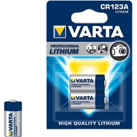 VARTA Lithium Cylindrical CR123A batterij 2 stuks - thumbnail