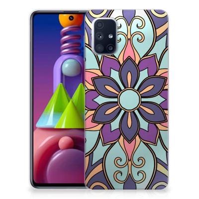 Samsung Galaxy M51 | TPU Case | Purple Flower
