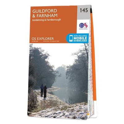 Wandelkaart - Topografische kaart 145 OS Explorer Map Guildford, Farnham | Ordnance Survey