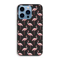 Flamingoprint groen: iPhone 13 Pro Biologisch afbreekbaar hoesje