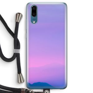 Sunset pastel: Huawei P20 Transparant Hoesje met koord