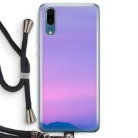 Sunset pastel: Huawei P20 Transparant Hoesje met koord