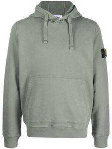 Stone Island hoodie en coton à motif Compass - Vert