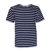 T-Shirt Shortsleeve Navy Natural Shirt Heren