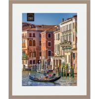 Haes Deco Houten Fotolijst met Passe-partout Venezia bruin voor 1 foto formaat 30x40 of 40x50 -SP12850