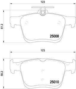 Remmenset, remschijf BREMBO, Remschijftype: Binnen geventileerd, Inbouwplaats: Achteras: , u.a. für VW, Seat, Audi, Skoda