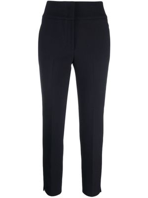 Peserico pantalon slim à taille haute - Bleu