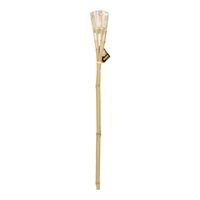 Bamboe tuinfakkel - citronella - met LED verlichting - 76 cm Bamboe tuinfakkel - citronella - met LED verlichting - 76 cm