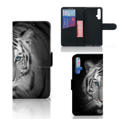 Honor 20 | Telefoonhoesje | Met pasjeshouder | Tijger