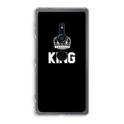 King zwart: Sony Xperia XZ2 Transparant Hoesje