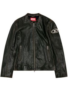 Diesel veste L-Cobbe en cuir - Marron