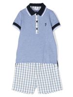 Patachou ensemble haut-short à col polo - Bleu