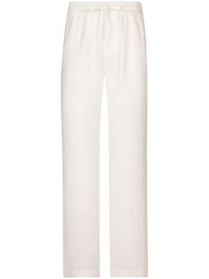 Dolce & Gabbana pantalon à lien de resserrage - Blanc