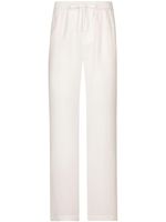 Dolce & Gabbana pantalon à lien de resserrage - Blanc