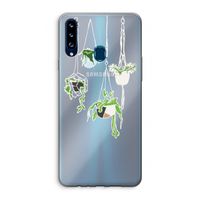 Hang In There: Samsung Galaxy A20s Transparant Hoesje