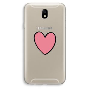 Hartje: Samsung Galaxy J7 (2017) Transparant Hoesje