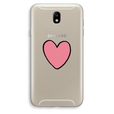 Hartje: Samsung Galaxy J7 (2017) Transparant Hoesje