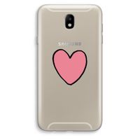 Hartje: Samsung Galaxy J7 (2017) Transparant Hoesje Hartje: Samsung Galaxy J7 (2017) Transparant Hoesje