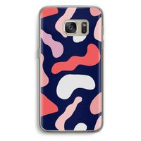 Memphis Shapes Pink: Samsung Galaxy S7 Transparant Hoesje