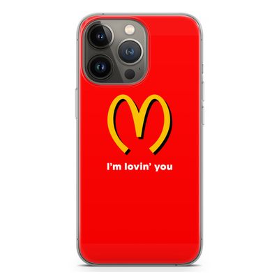 I'm lovin' you: iPhone 13 Pro Transparant Hoesje