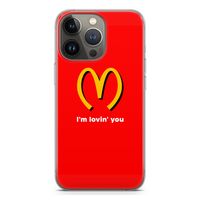 I'm lovin' you: iPhone 13 Pro Transparant Hoesje