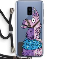 Lama: Samsung Galaxy S9 Plus Transparant Hoesje met koord