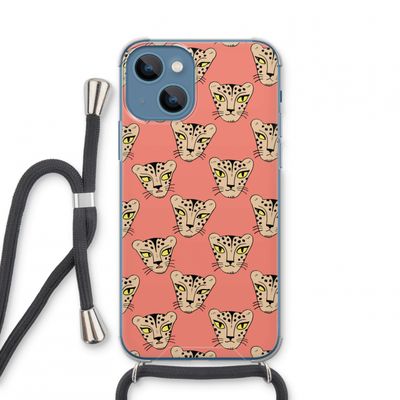 Tijger: iPhone 13 mini Transparant Hoesje met koord