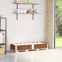 VidaXL Palletopzetrand 150x50 cm massief grenenhout bruin VidaXL Palletopzetrand 150x50 cm massief grenenhout bruin