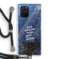 Good stories: Samsung Galaxy Note 10 Lite Transparant Hoesje met koord