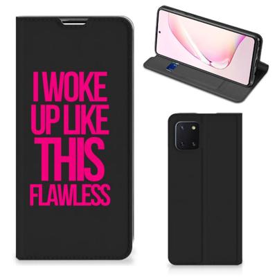Samsung Galaxy Note 10 Lite Hoesje met tekst Woke Up - Origineel Cadeau Zelf Maken