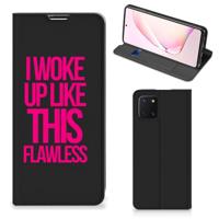 Samsung Galaxy Note 10 Lite Hoesje met tekst Woke Up - Origineel Cadeau Zelf Maken